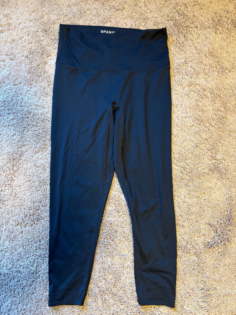 SPANX Soft & Smooth Black High Waisted Leggings Size 1X